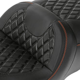 Gel Seat C.C. RIDER Touring Seat 2 Up Seat Driver Passenger Seat For Harley CVO Road King Road Glide Electra Glide Street Glide, 2009-2023